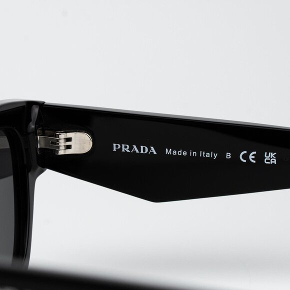 Prada Women Sunglasses Black Square PRB09S 16K08Z NEW AUTHENTIC - Picture 9 of 13